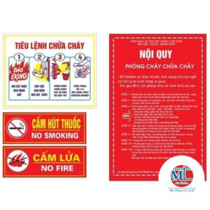 Bảng nội quy tiêu lệnh phòng cháy chữa cháy tại Đà Nẵng